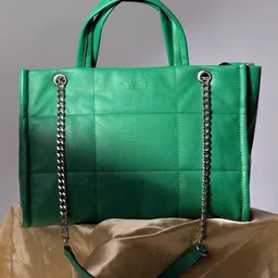 HAUTE SAUCE by Campus Sutra PU Oversized Structured Handheld Bag image 1