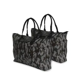 Kuber Industries Black Pack Of 2 Camouflage Oversized Shopper Handheld Bag-image-18