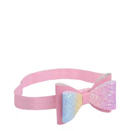 Aye Candy Girls Pink & Blue Embellished Double Bow Chill Wrap Headband-image-50