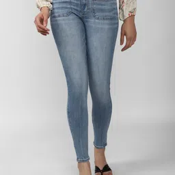 AMERICAN EAGLE OUTFITTERS Women High-Rise Heavy Fade Regular Fit Cotton Jeans-picture-40