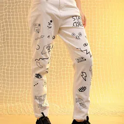 Freehand by The Indian Garage Co Women Straight Fit High-Rise Clean Look Stretchable Jeans-image-44