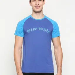 Being Human Men Blue Brand Logo Printed Pure Cotton T-shirt-picture-14