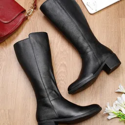 Teakwood Leathers Women Leather Winter Boots-picture-32