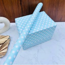 The Big Trove Blue Polka Gift Wrapping Paper (Pack of 15)-picture-45