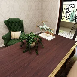 Asian royal Brown & Coffee Brown 3D Textured Self Adhesive Wall Sticker image 1