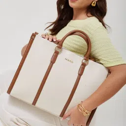 FARGO Iconic Vegan Ivory Tote Bag for Women-picture-12