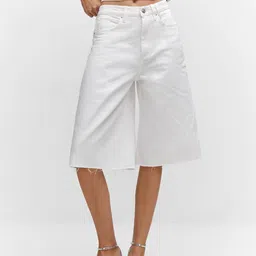 MANGO Women High-Rise Denim Shorts-picture-31