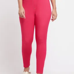 elleven Women Red Solid Denim Jeggings image 1