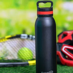 Servewell Oslo Black Satinless Steel SS Vacuum Water Bottle 720 ML-picture-36