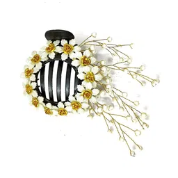 Hair Flare Women Embellished Floral Claw Clip-image-83