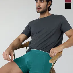 XYXX Pack Of 3 Crux IntelliFresh Mid-Rise Cotton Trunks XYTRNK3PCKN897-image-90