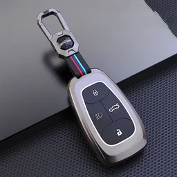 CONTACTS Metal Silicon TATA 4 Button Compatible Key Cover-picture-17