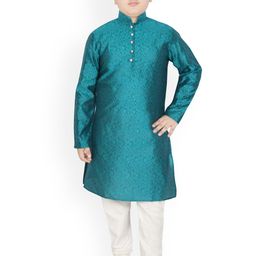 SG YUVRAJ Boys Woven Design Regular Kurta With Pyjamas-picture-3