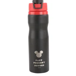 Disney Kids Red & Black Printed Stainless Steel Single Wall Bottle-image-35