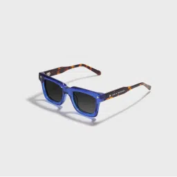 SAM AND MARSHALL Duke Acetate Polarized 400UV Protection Square Black Sunglasses-image-4