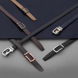 HALDEN Men Textured Leather Belt image 5