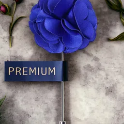 PELUCHE Unisex Blue Floral Ornamental Treat Brooch Lapel Pin-picture-32