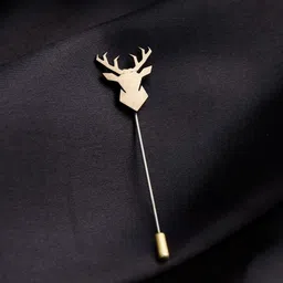 COSA NOSTRAA Men Imperial Stag Lapel Pin Brooch-picture-14