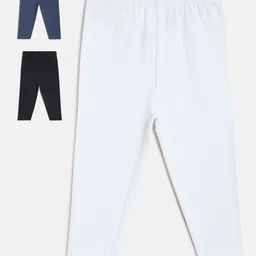 MINI KLUB Girls Pack Of 3 Solid Leggings image 1
