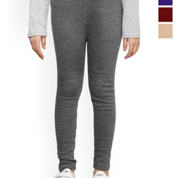 BAESD Girls Pack Of 4 Woolen Ankle-Length Leggings-picture-35