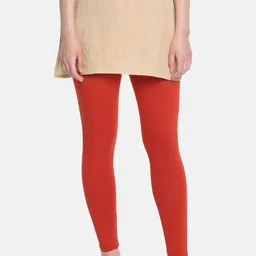 Dollar Missy Women Red Solid Ankle-Length Leggings-picture-39