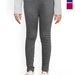 BAESD Girls Pack Of 3 Ankle Length Woollen Leggings-picture-10