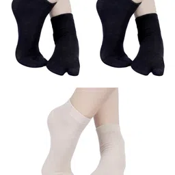 N2S NEXT2SKIN Women Pack Of 3 Cotton Thumb Tube Ankle-Length Socks-picture-18