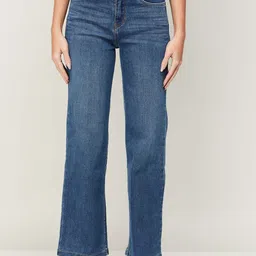 Xpose Women Comfort Wide Leg High-Rise Light Fade Stretchable Jeans-image-73