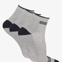 Bodycare Men Pack of 3 Patterned Moisture Wicking Ankle Length Socks image 1