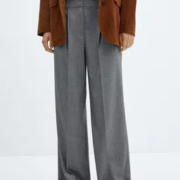 MANGO Women Pleated Trousers-image-35