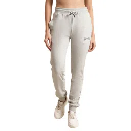 Cantabil Women Grey Melange Solid Casual Track Pant-image-30