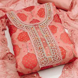 MANVAA Ethnic Motifs Embroidered Sequinned Detail Unstitched Dress Material-picture-41