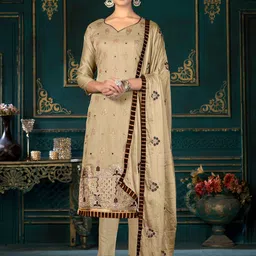 SHADOW & SAINING Floral Embroidered Unstitched Dress Material-picture-20