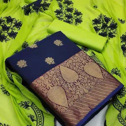 KALINI Pure Silk Unstitched Dress Material-picture-17