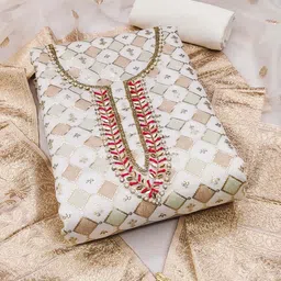 MANVAA Floral Embroidered Unstitched Dress Material-picture-15