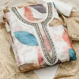 MANVAA Botanical Printed Beads & Stones Unstitched Dress Material-picture-41