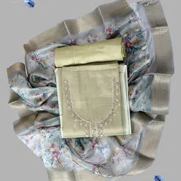 SALWAR STUDIO Embroidered Unstitched Dress Material-picture-34