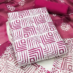 Peachmode Printed Pure Cotton Unstitched Dress Material-picture-43