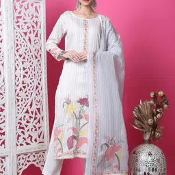 Stylee LIFESTYLE Floral Printed Unstitched Dress Material-image-86