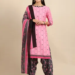 KALINI Paisley Printed Unstitched Dress Material-image-9