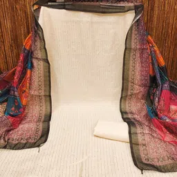 Leeza Store Striped Embellished Unstitched Dress Material-picture-27