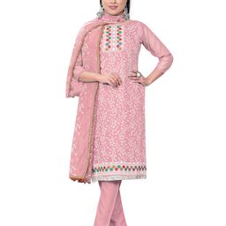 MANVAA Floral Embroidered Unstitched Dress Material-picture-21