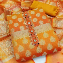 KALINI Ethnic Motifs Woven Design Unstitched Dress Material-picture-19