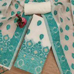LeeliPeeri Designer Unstitched Dress Material-picture-10