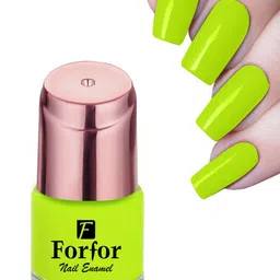 FORFOR Set of 2 Perfect Stay Glossy Nail Polish 6 ml Each - Glossy White & Matte Neon-image-3