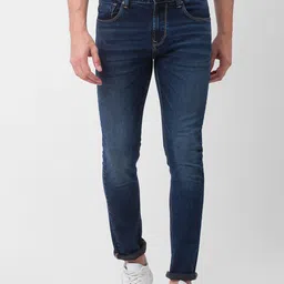 SPYKAR Men Blue Skinny Fit Low-Rise Light Fade Jeans-picture-11