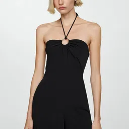 MANGO Halter Neck Basic Jumpsuit-picture-28