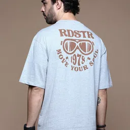 The Roadster Lifestyle Co. Men Graphic-Printed Round Neck Cotton T-shirt-picture-21