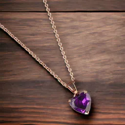 DressBerry Rose Gold & Violet Brass Rose Gold-Plated Necklace-picture-40