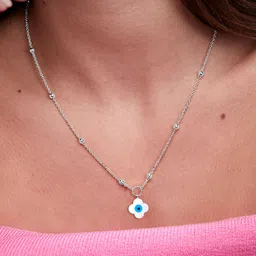 MINUTIAE Brass Silver-Plated Handcrafted Necklace-picture-31
